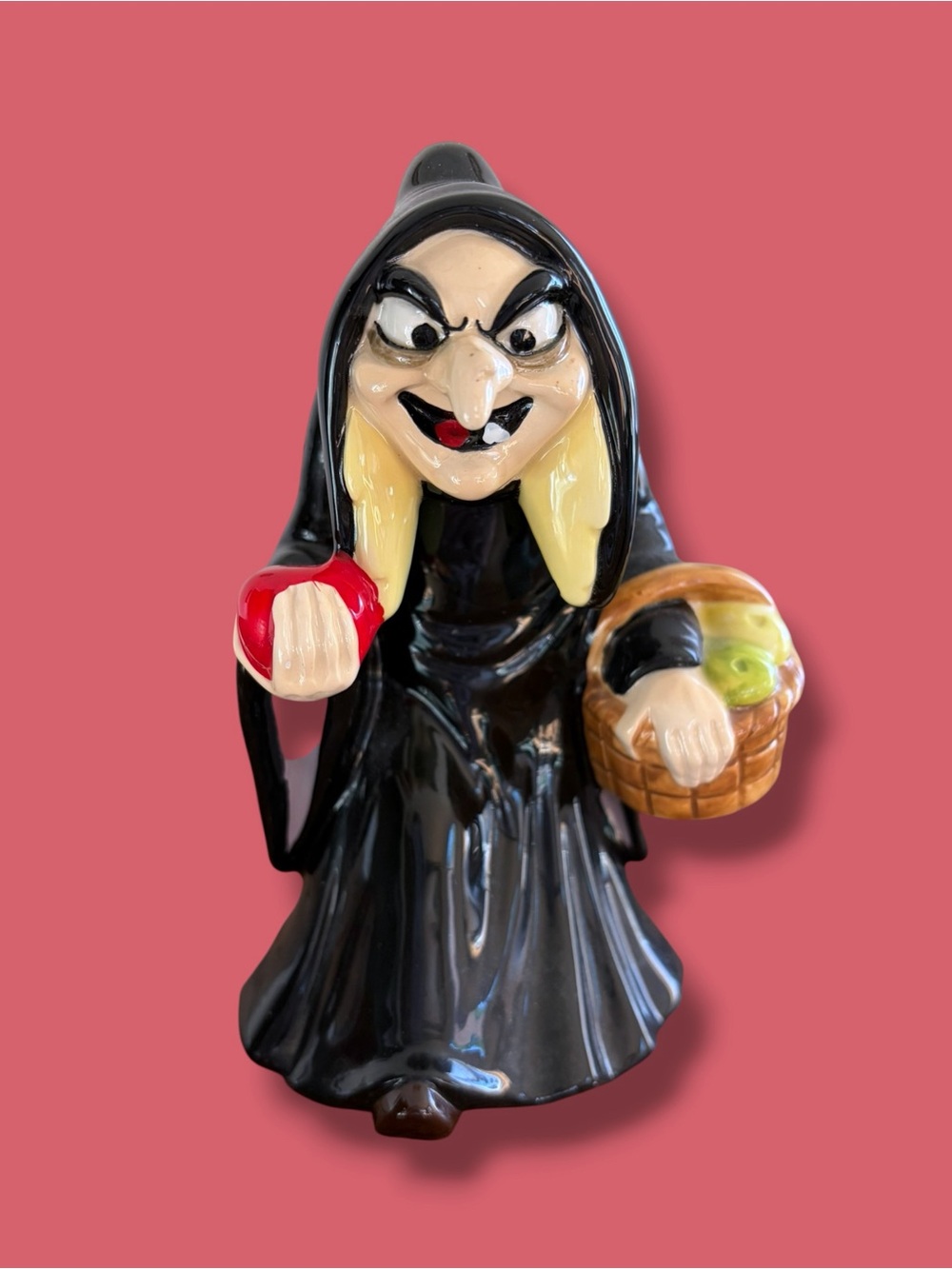 Vintage Disney The Witch / Old Hag Ceramic Figurine